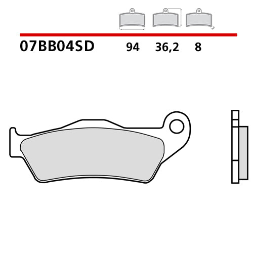 BREMBO FRONT BRAKE PADS KTM Sx Exc SxF ExcF 1992 2023 77713030000