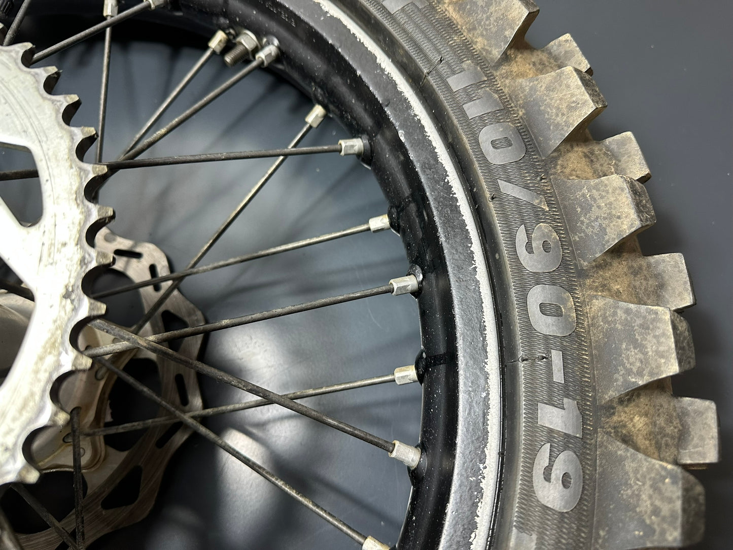 CERCHIO POSTERIORE 19 Ktm Husqvarna Sxf Sx Tc Fc 125 250 450 2016-2023 2551000124430 Rear Wheel