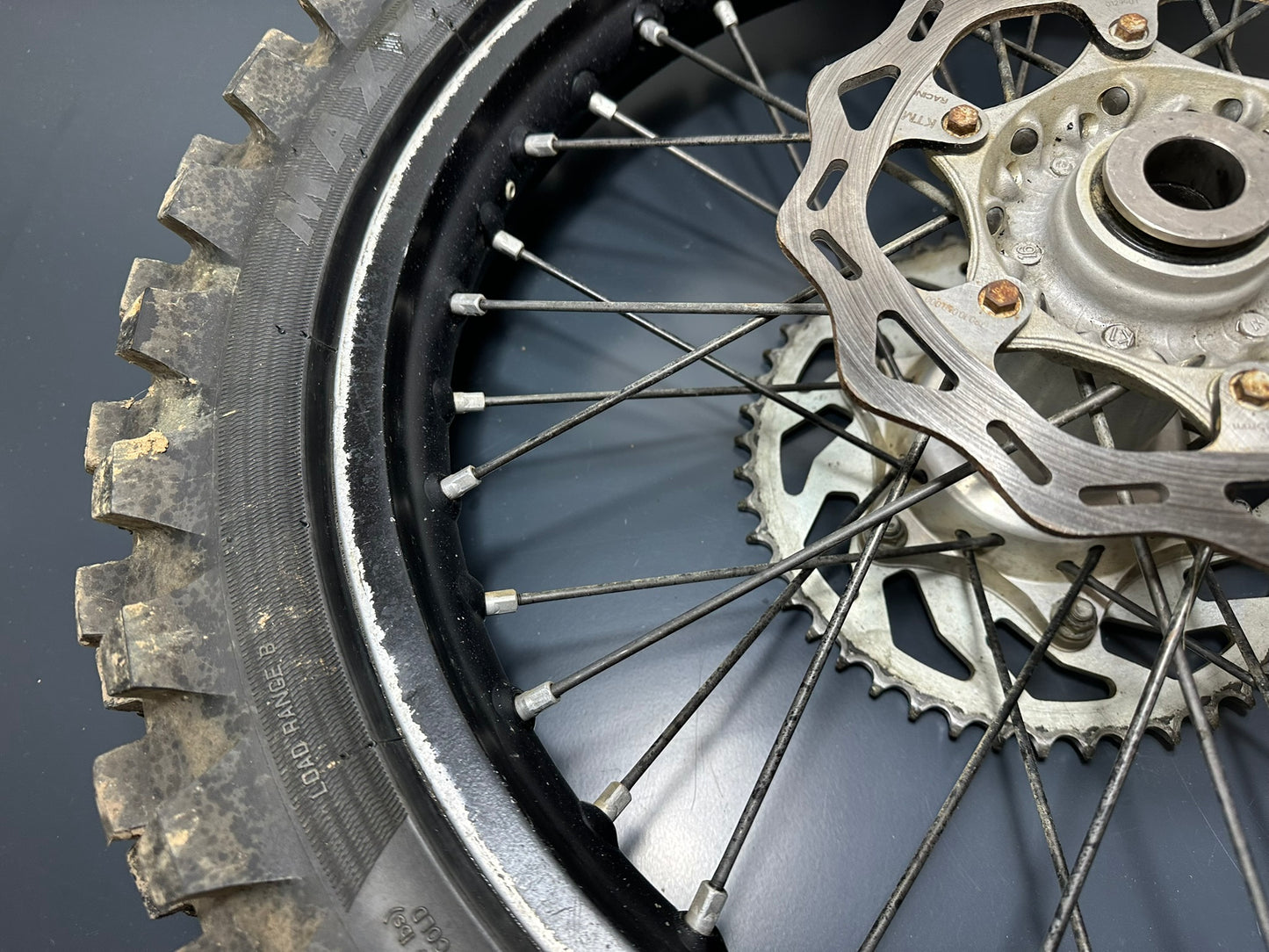 CERCHIO POSTERIORE 19 Ktm Husqvarna Sxf Sx Tc Fc 125 250 450 2016-2023 2551000124430 Rear Wheel
