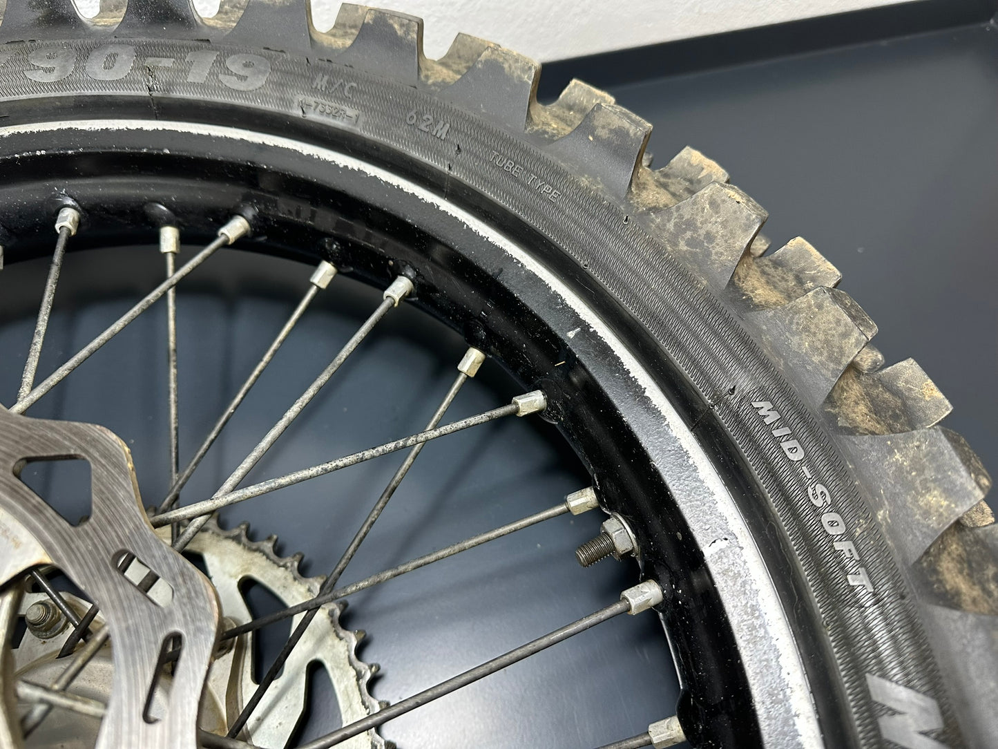 CERCHIO POSTERIORE 19 Ktm Husqvarna Sxf Sx Tc Fc 125 250 450 2016-2023 2551000124430 Rear Wheel