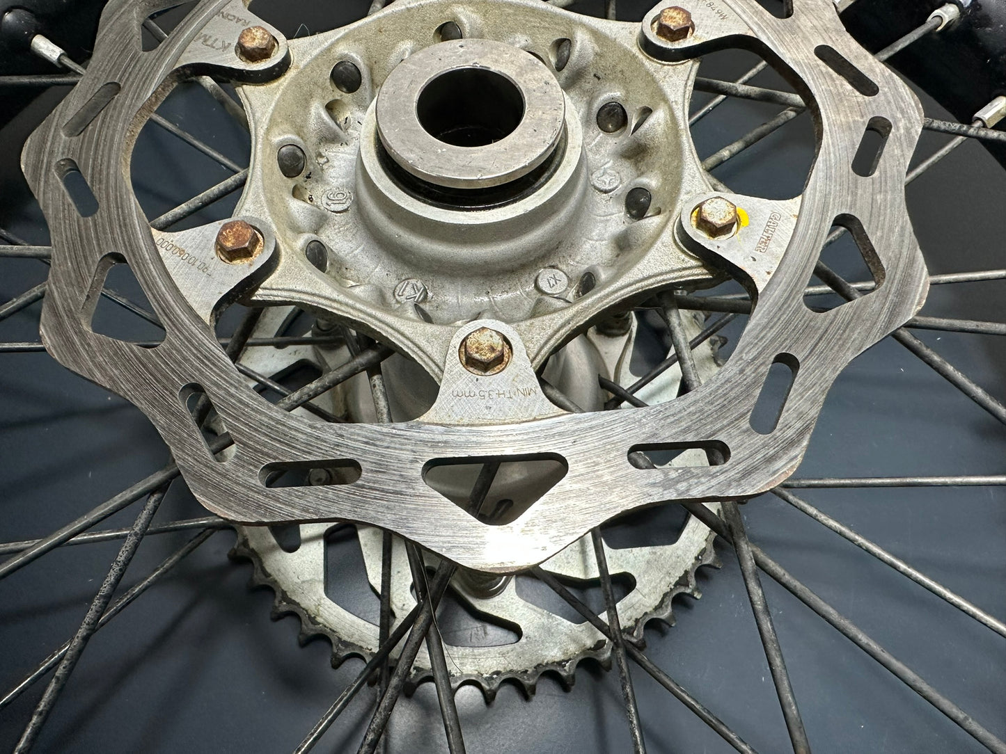 CERCHIO POSTERIORE 19 Ktm Husqvarna Sxf Sx Tc Fc 125 250 450 2016-2023 2551000124430 Rear Wheel